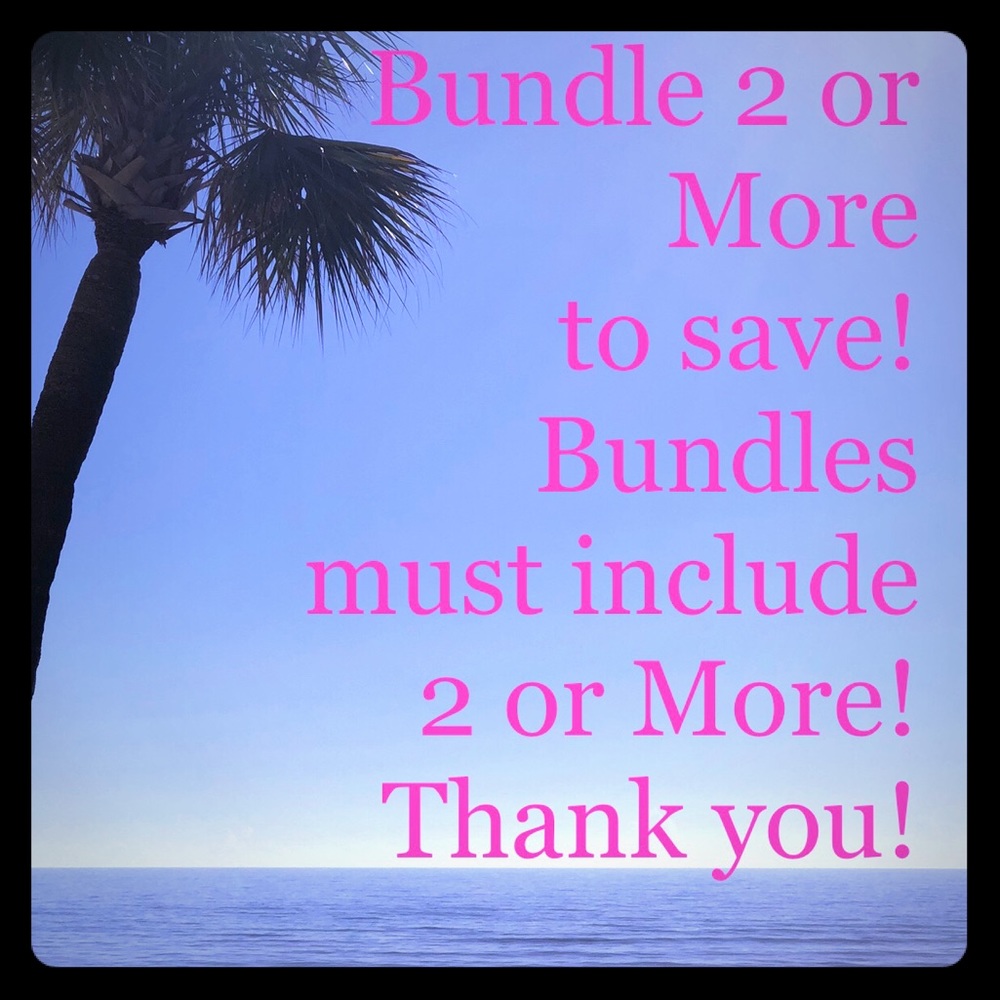 Will except Bundles of two or more! Thank you!!